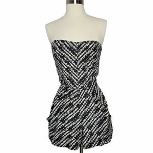 Dolce Vita 100% Silk Strapless Romper Size Small